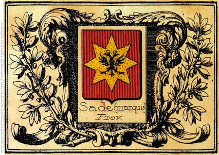 Marquis de Sade — Blason, mug et tapis souris !