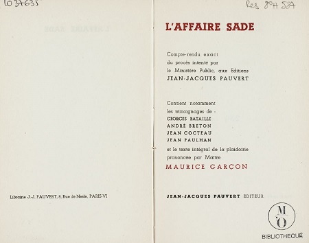 Marquis de Sade — L'affaire Sade Marquis de Sade — L'affaire Sade